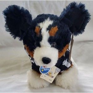 Build a Bear Promise Pet Bernese Mtn DOG 12" Plush Bone Hoodie 2017 Tri Color